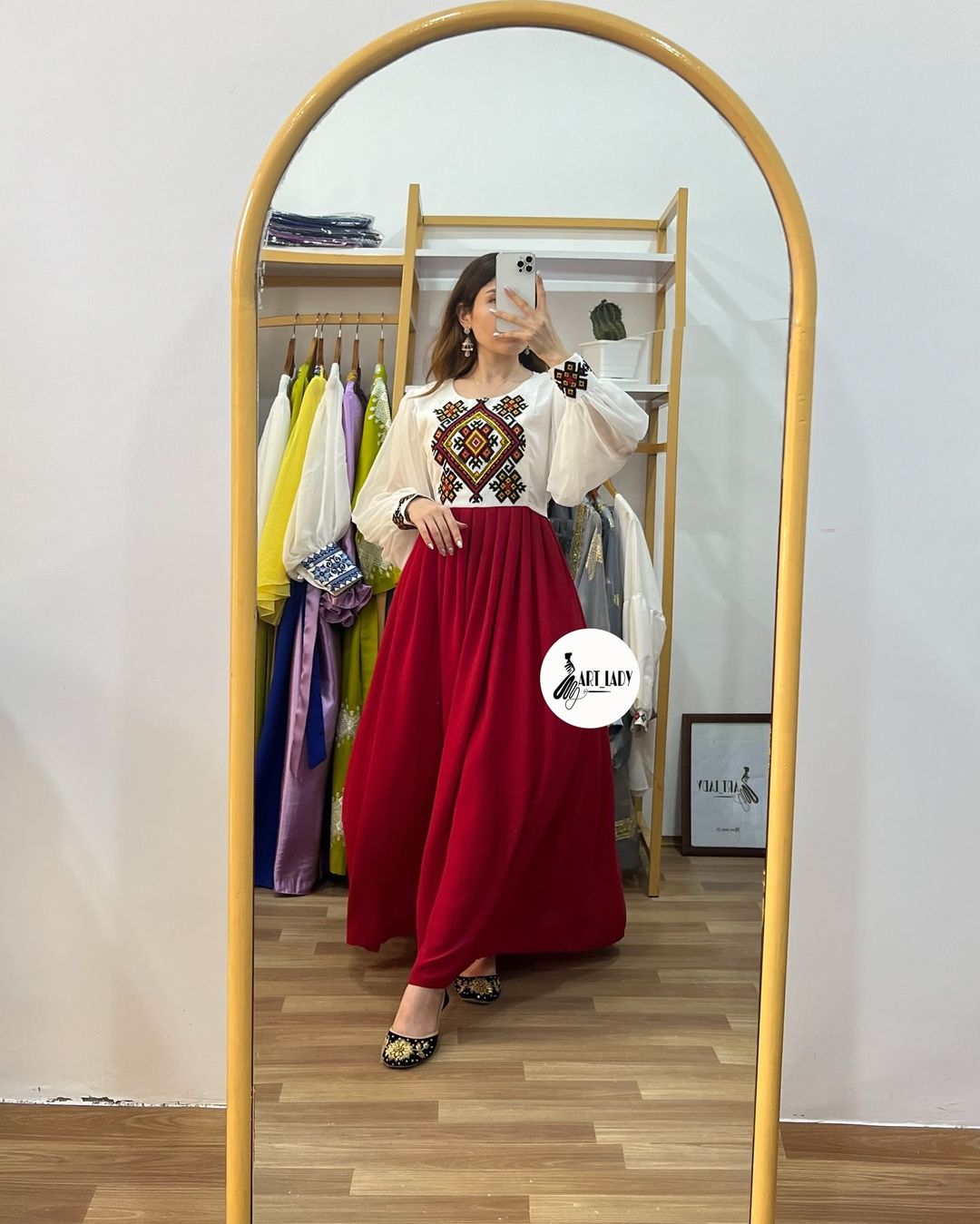 Red cherry Jorjet goun 1