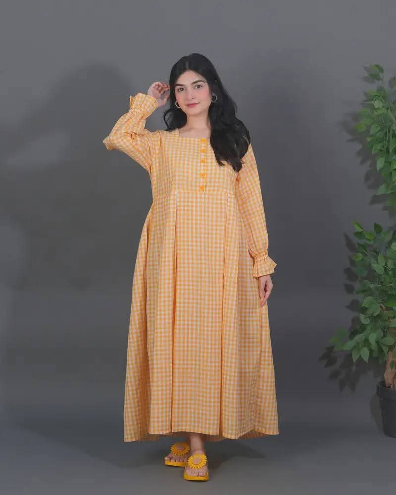 Cotton long frock 3