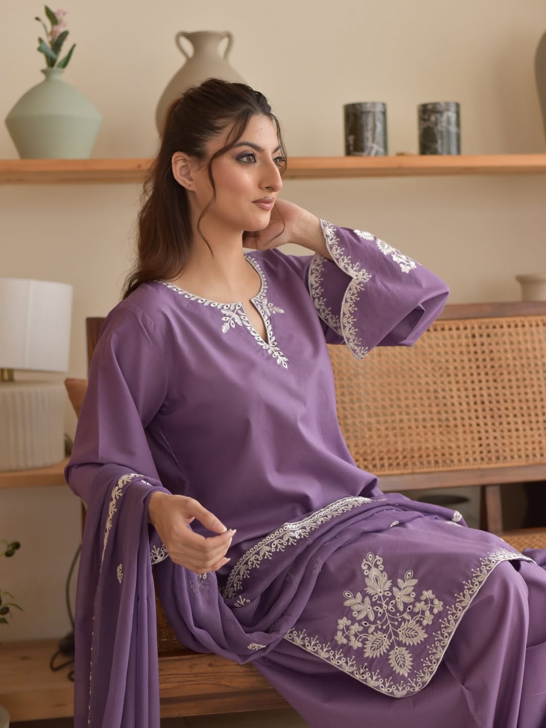 Luxurious perpel 3piece