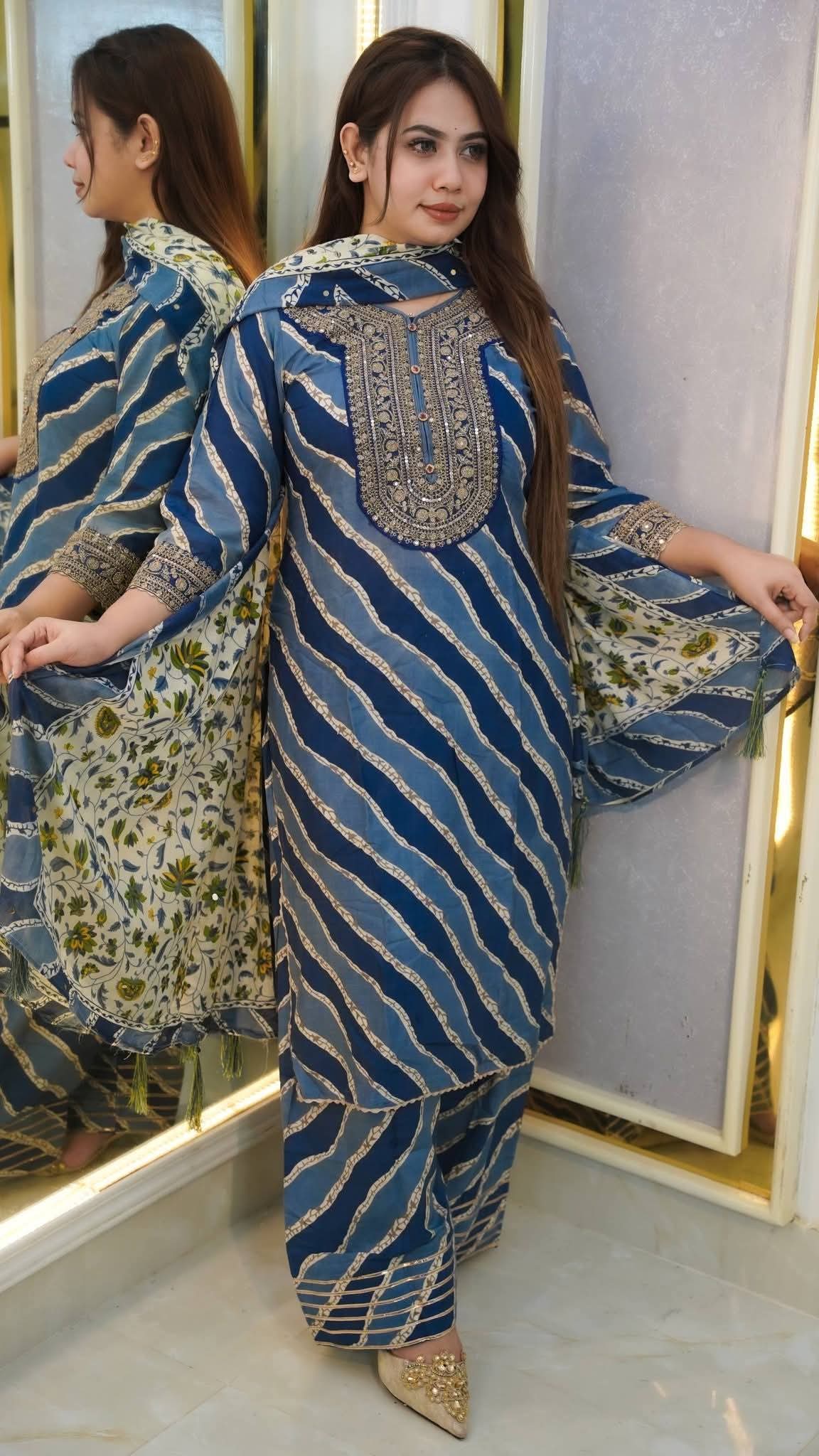 Leheriya salowar kamij 3pis