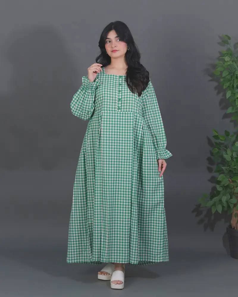 Cotton long frock 4