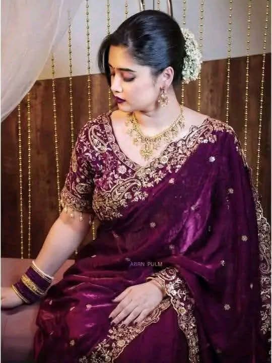 Perpel Madhuri saree