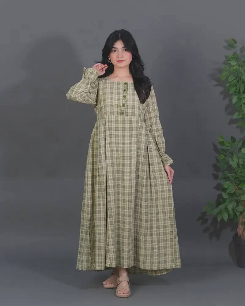 Cotton Long frock 1