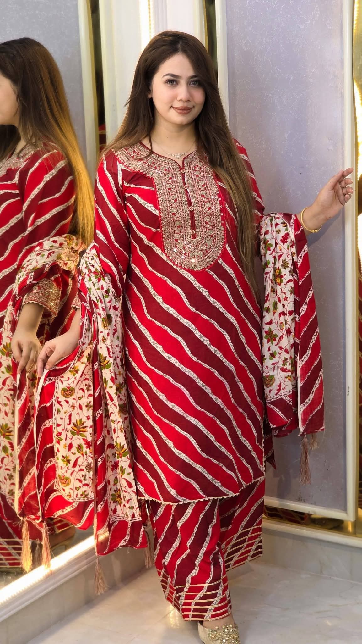 Leheriya salowar kamij 3piece