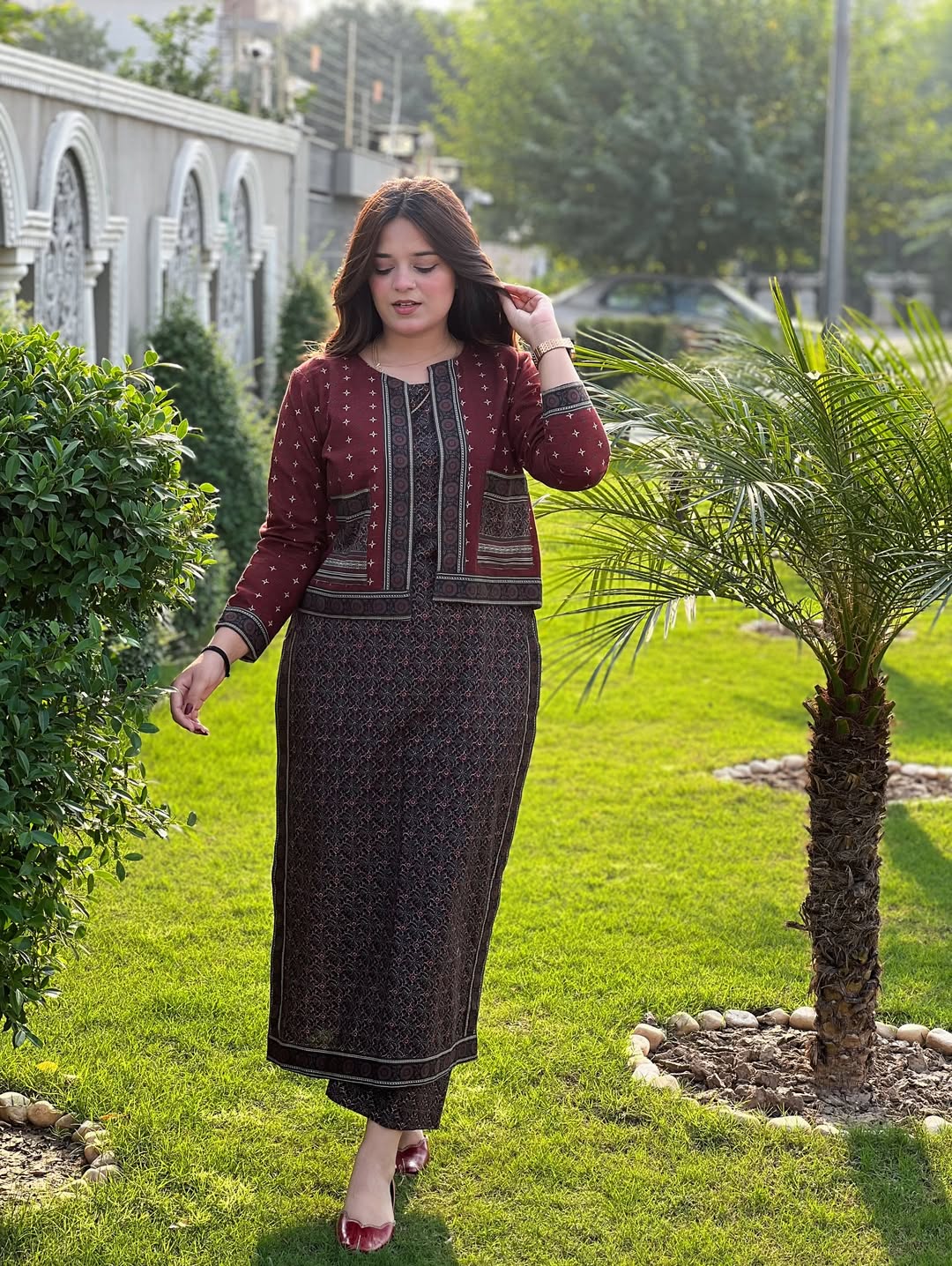 Koti+kamiz+pant 3piece set